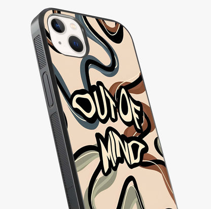 Out Of Mind Glass Case captured at a warm angle highlighting gloss, texture and premium glass finish.