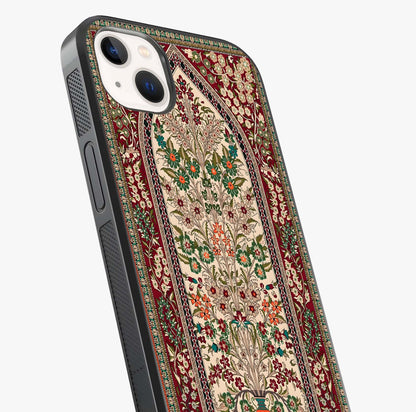 Persian Inspired Glass Case captured at a warm angle highlighting gloss, texture and premium glass finish.