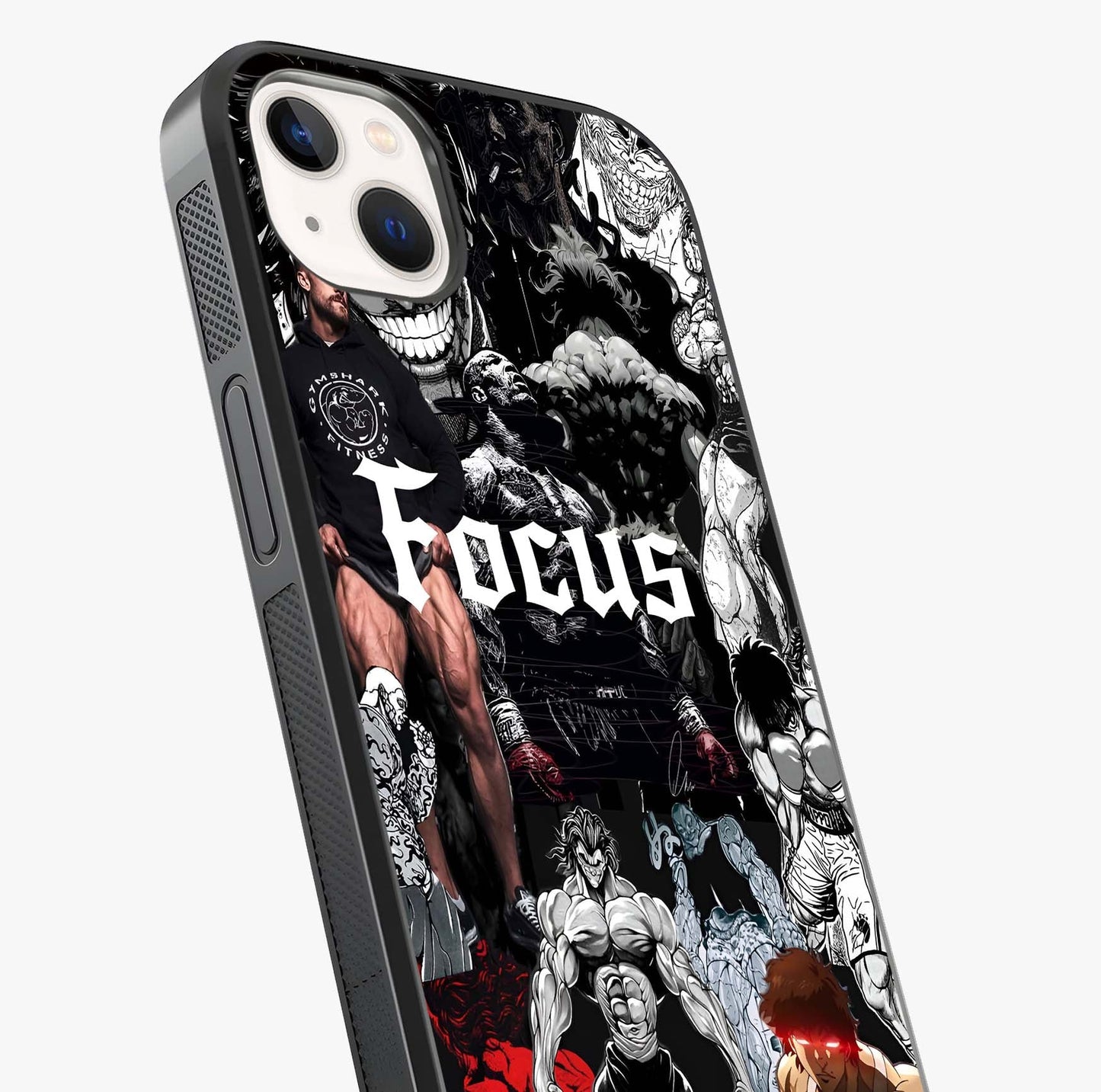 Relentless Power Focus Glass Case captured at a warm angle highlighting gloss, texture and premium glass finish.