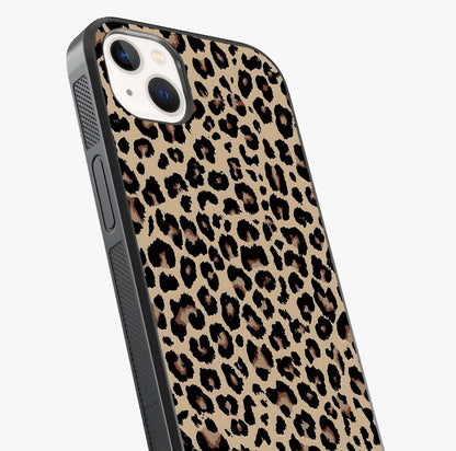 Savage Chic Pattern Glass Case captured at a warm angle highlighting gloss, texture and premium glass finish.