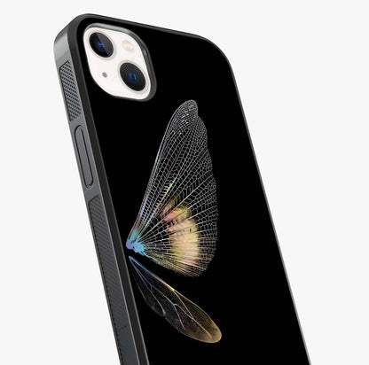 Whispers Of Wings Glass Case captured at a warm angle highlighting gloss, texture and premium glass finish.