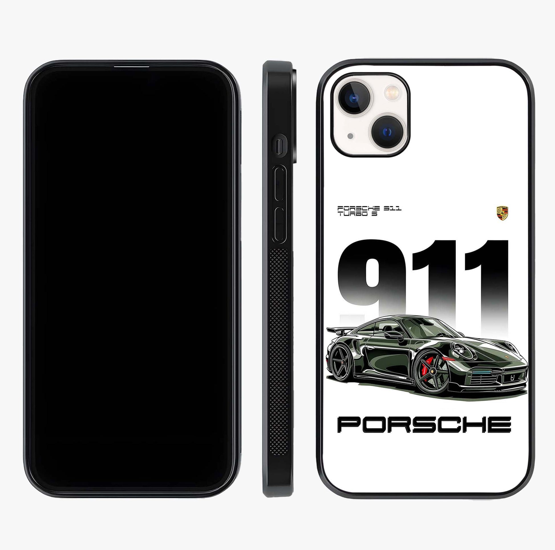 911 Turbo Dominance Glass Case displayed upright for full design visibility and premium finish.