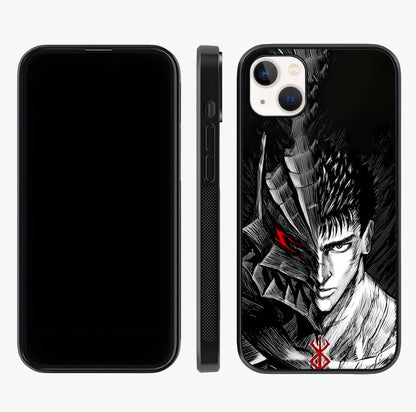 Berserker Blood Oath Glass Case displayed upright for full design visibility and premium finish.