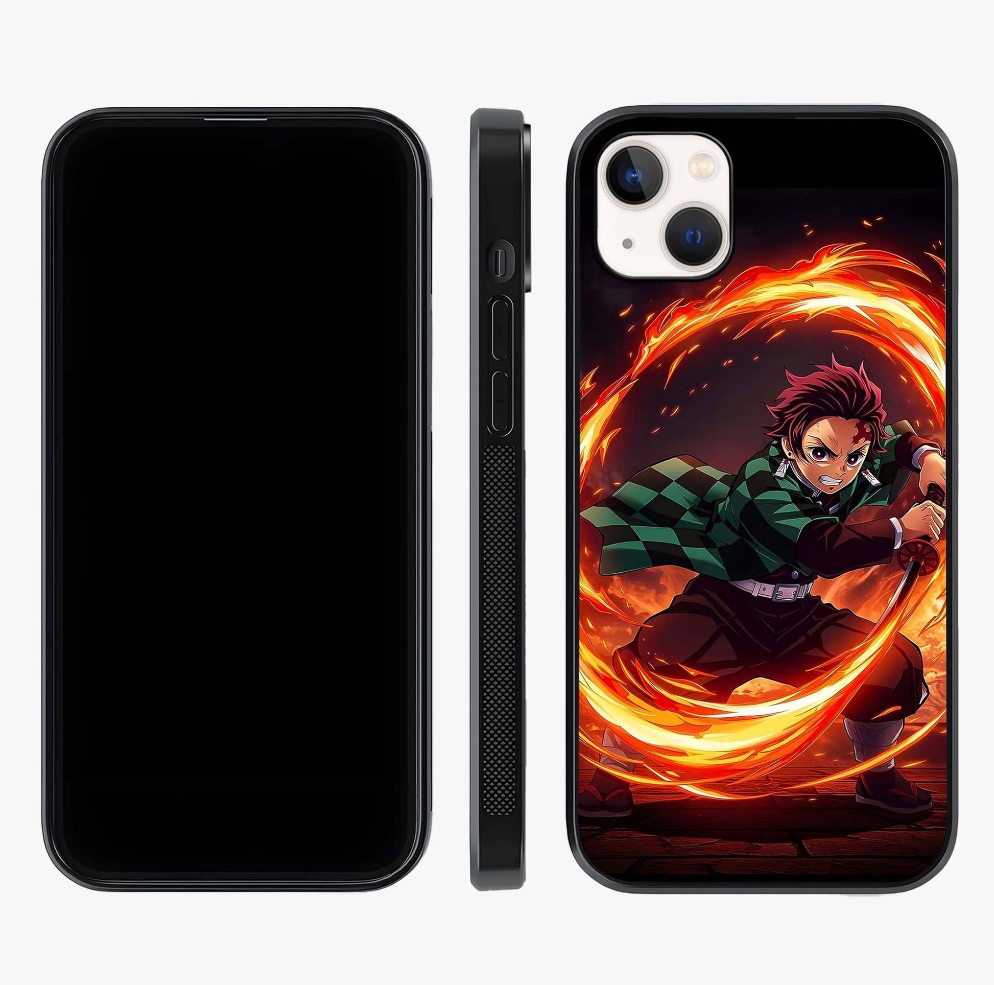 Blazing Sword Resolve Glass Case displayed upright for full design visibility and premium finish.