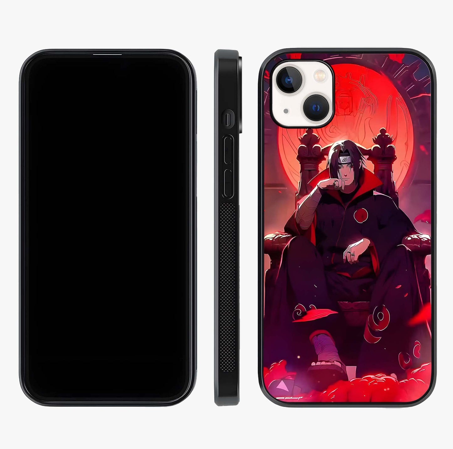 Blood Moon Sovereign Glass Case displayed upright for full design visibility and premium finish.