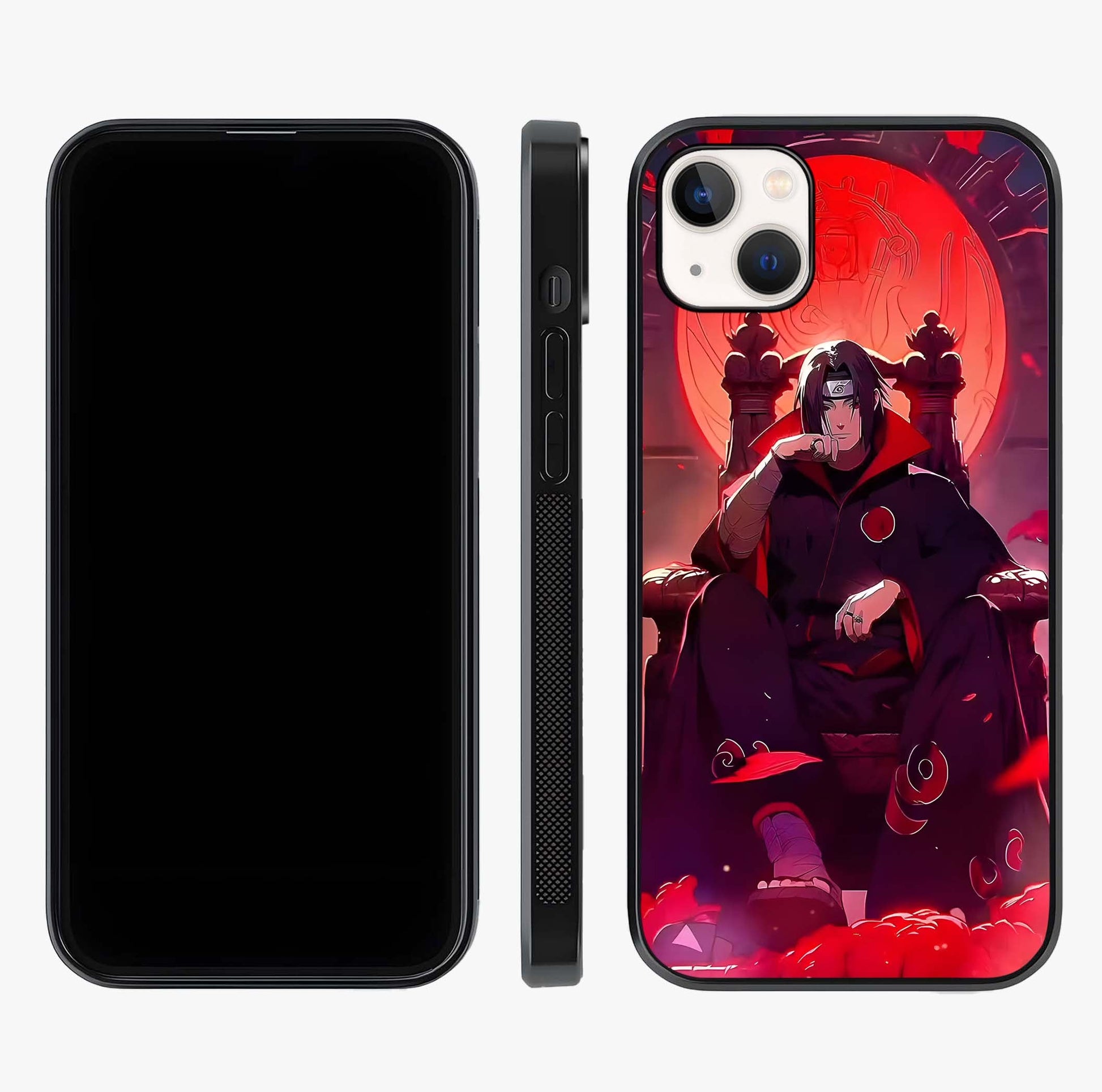Blood Moon Sovereign Glass Case displayed upright for full design visibility and premium finish.