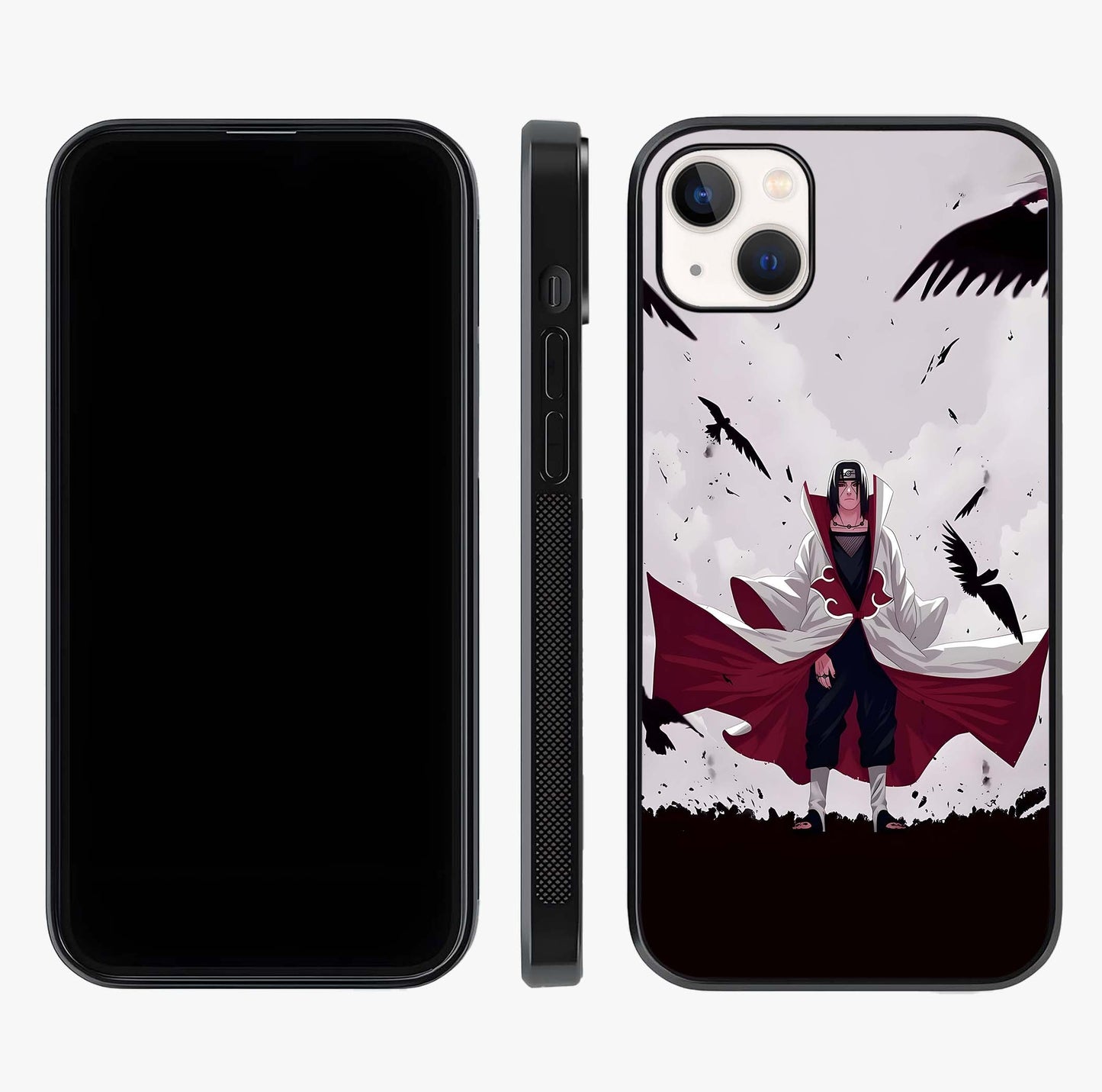 Crimson Crow Ascension Glass Case displayed upright for full design visibility and premium finish.