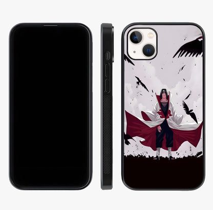 Crimson Crow Ascension Glass Case displayed upright for full design visibility and premium finish.