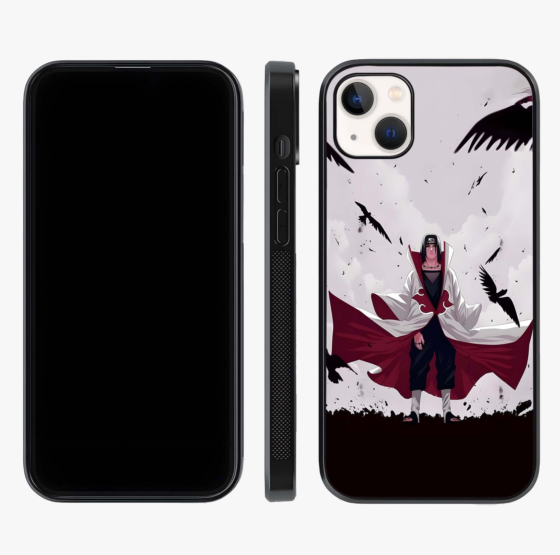 Crimson Crow Ascension Glass Case displayed upright for full design visibility and premium finish.