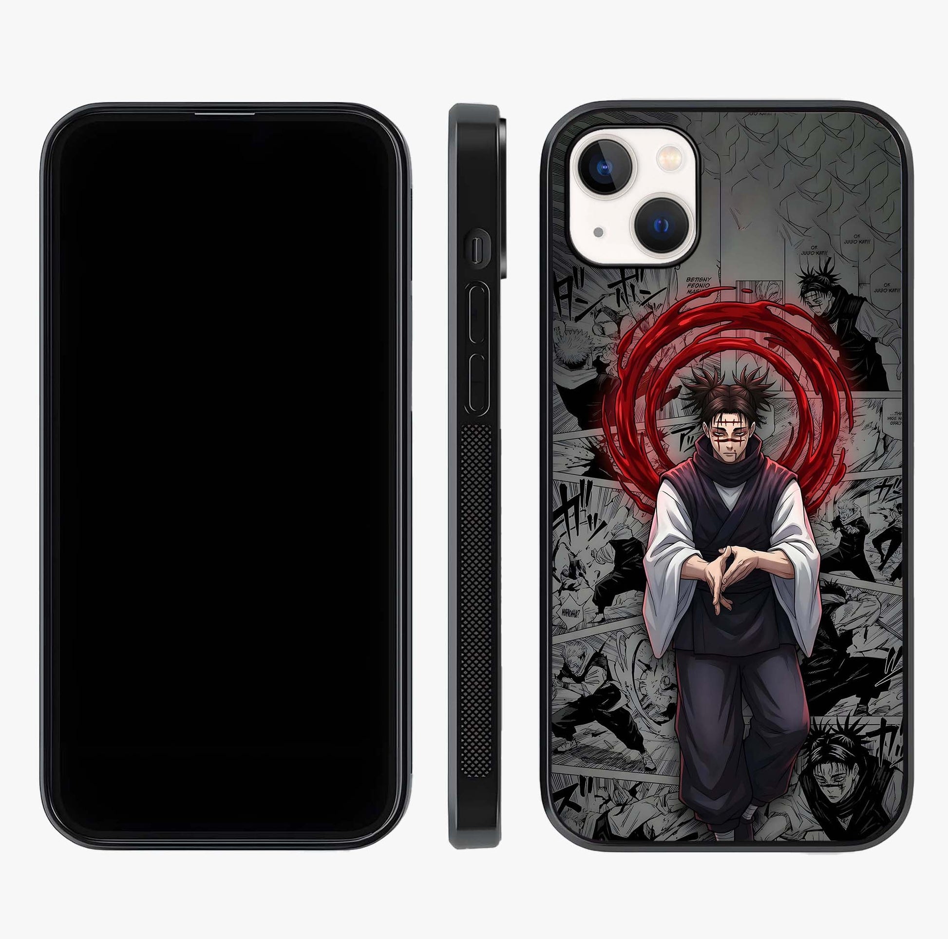 Cursed Ritual Ascension Glass Case displayed upright for full design visibility and premium finish.