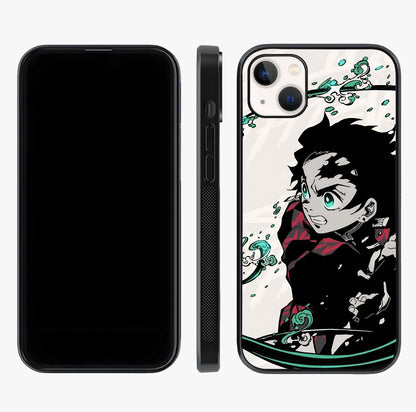 Demon Slayer Glass Case displayed upright for full design visibility and premium finish.