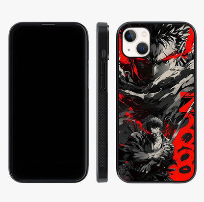 Demon Sword Resolve Glass Case displayed upright for full design visibility and premium finish.