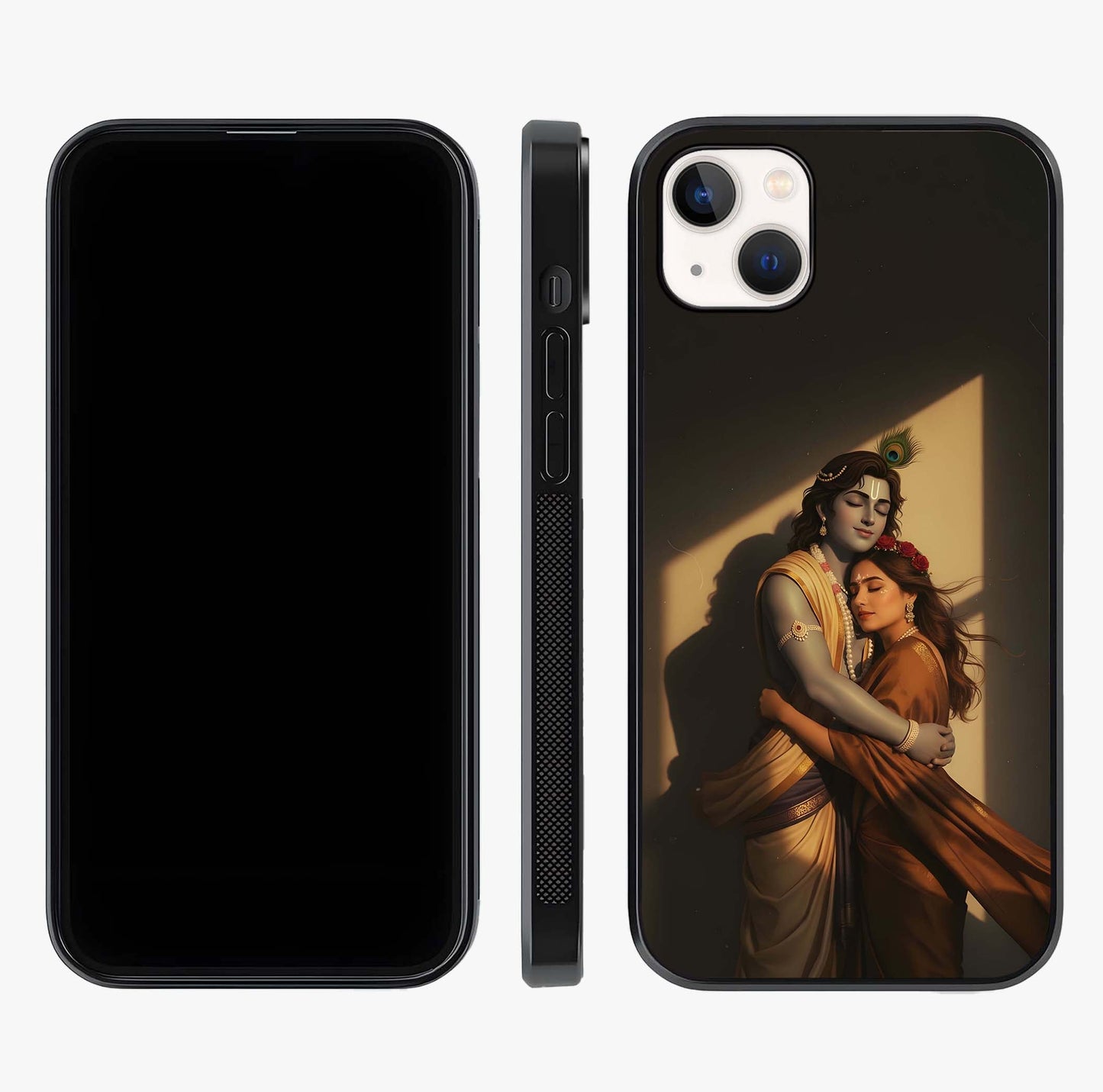 Divine Eternal Love Glass Case displayed upright for full design visibility and premium finish.