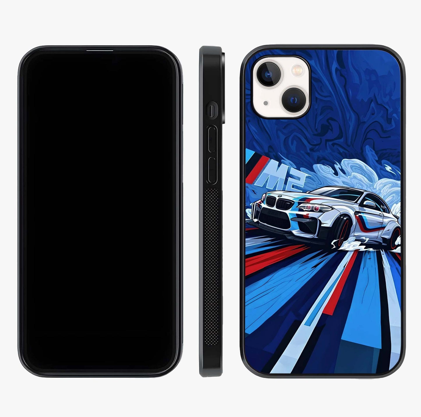 Drift Power Rush Glass Case displayed upright for full design visibility and premium finish.