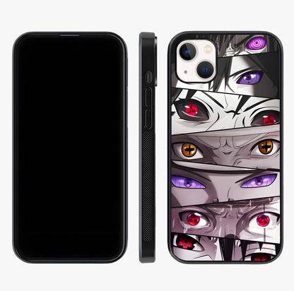 Eyes Of Destiny Glass Case displayed upright for full design visibility and premium finish.