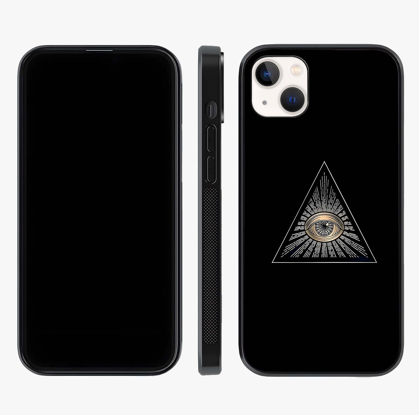 Illuminati Evil Glass Case displayed upright for full design visibility and premium finish.