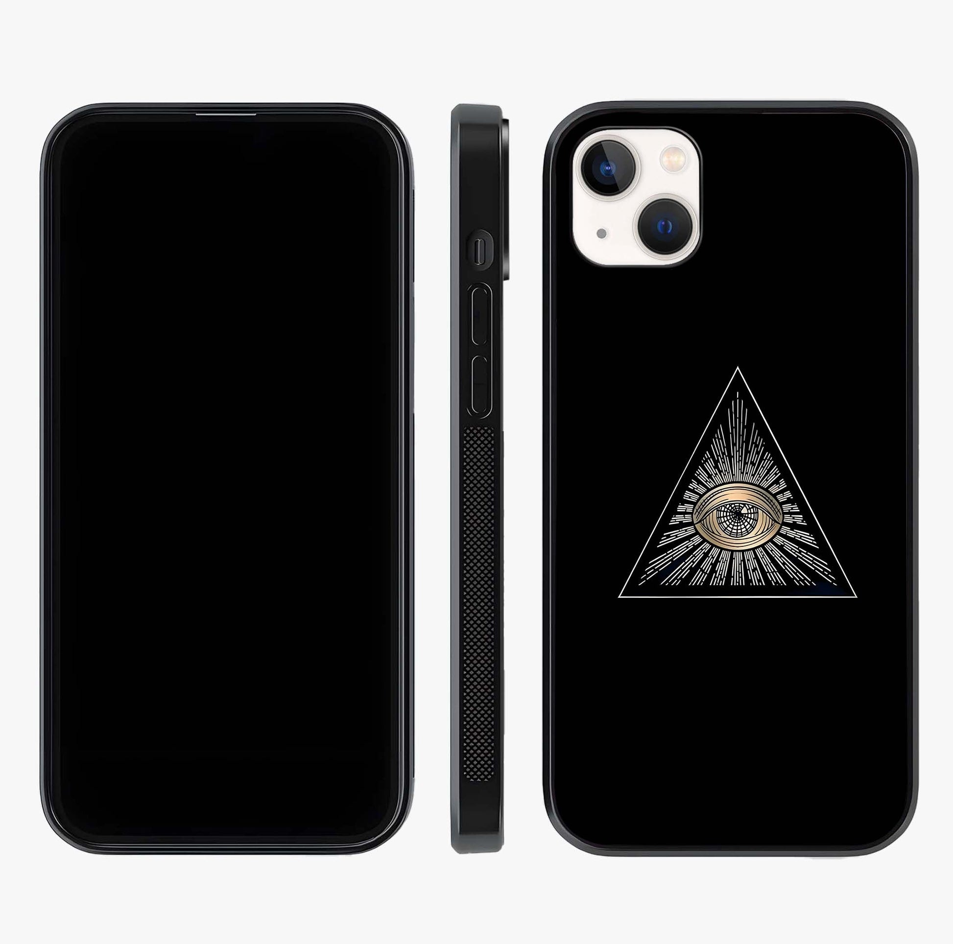 Illuminati Evil Glass Case displayed upright for full design visibility and premium finish.