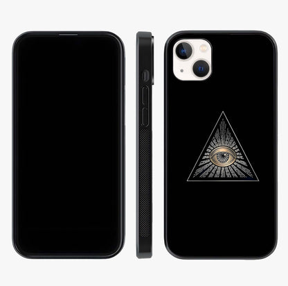 Illuminati Evil Glass Case displayed upright for full design visibility and premium finish.