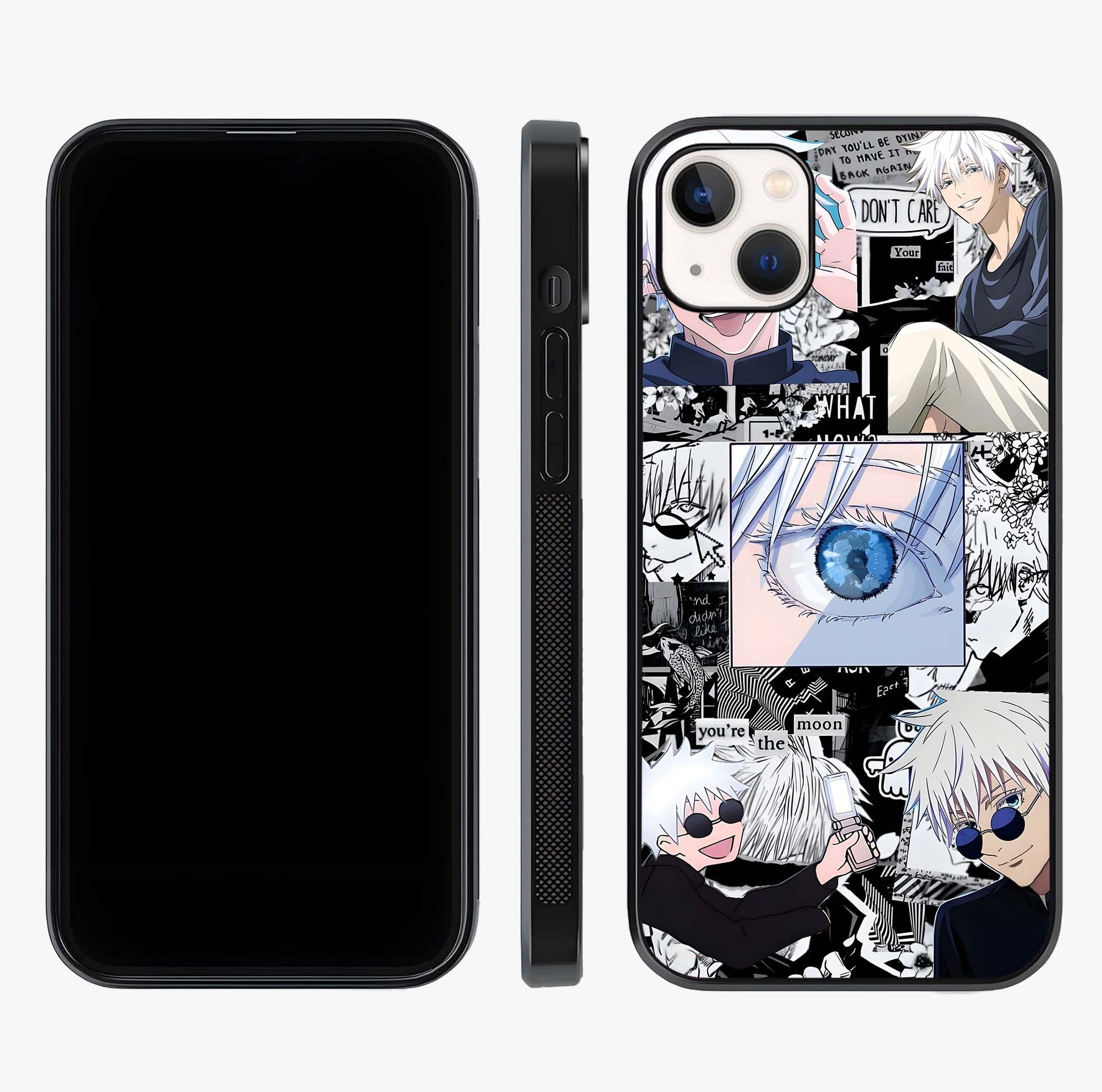 Infinity Sorcerer Chaos Glass Case displayed upright for full design visibility and premium finish.