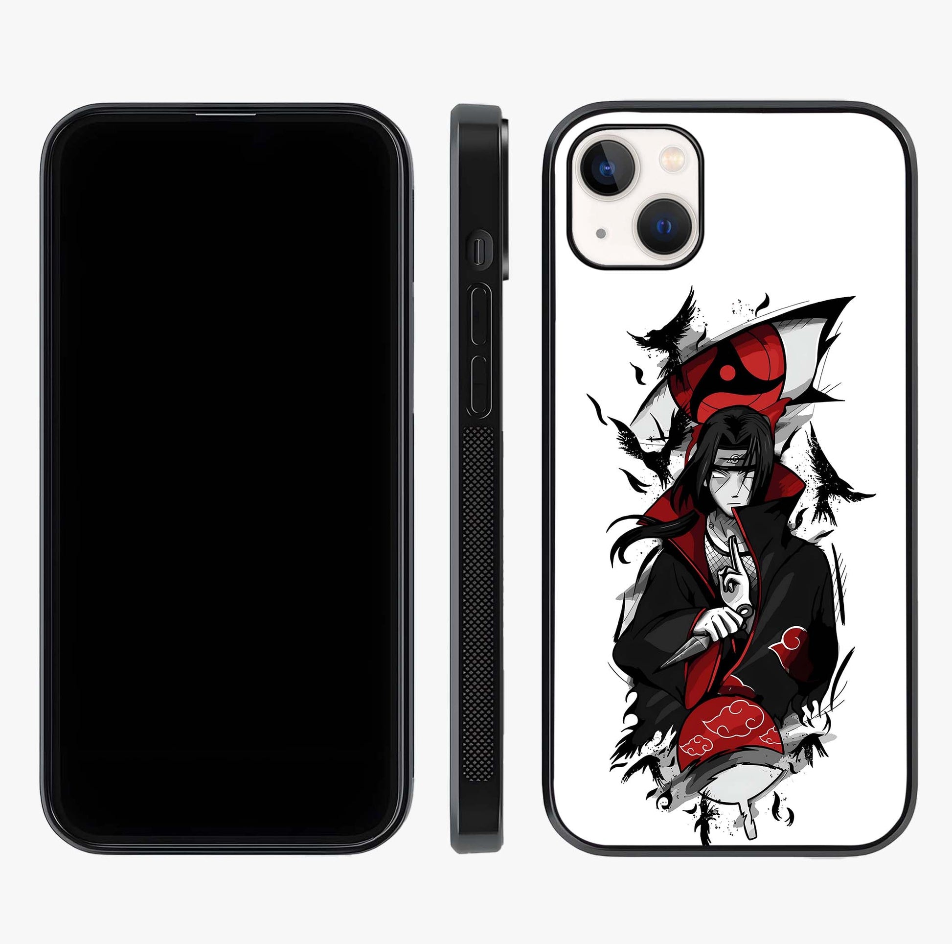 Itachi Sharingan Glass Case displayed upright for full design visibility and premium finish.