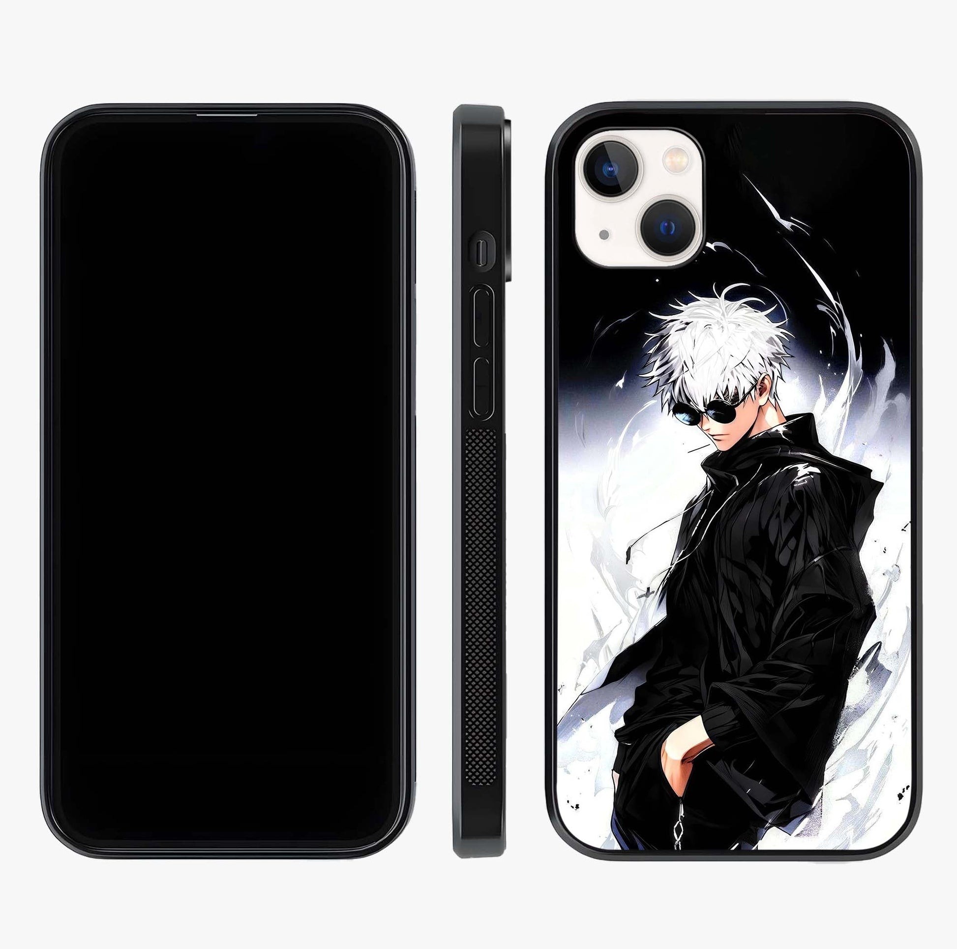 Limitless Shadow King Glass Case displayed upright for full design visibility and premium finish.