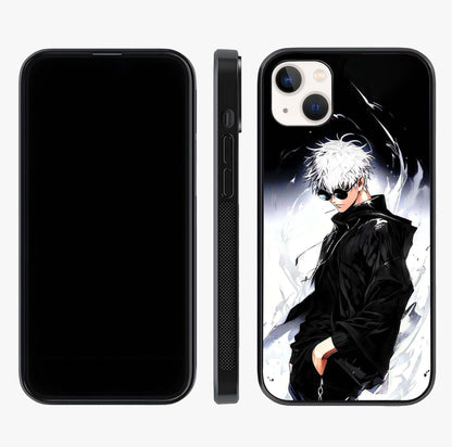 Limitless Shadow King Glass Case displayed upright for full design visibility and premium finish.
