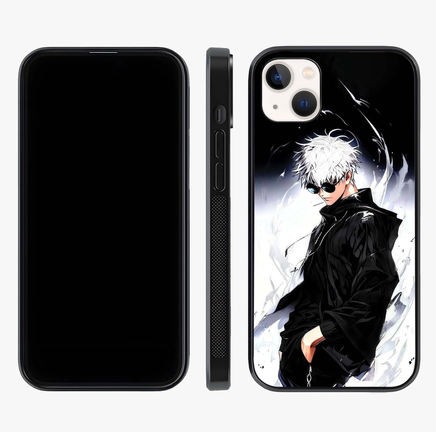 Limitless Shadow King Glass Case displayed upright for full design visibility and premium finish.