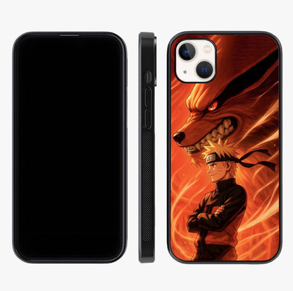 Nine Tails Legacy Glass Case displayed upright for full design visibility and premium finish.