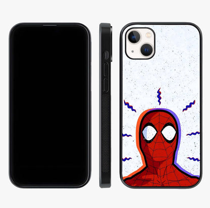 Omg Spiderman Glass Case displayed upright for full design visibility and premium finish.