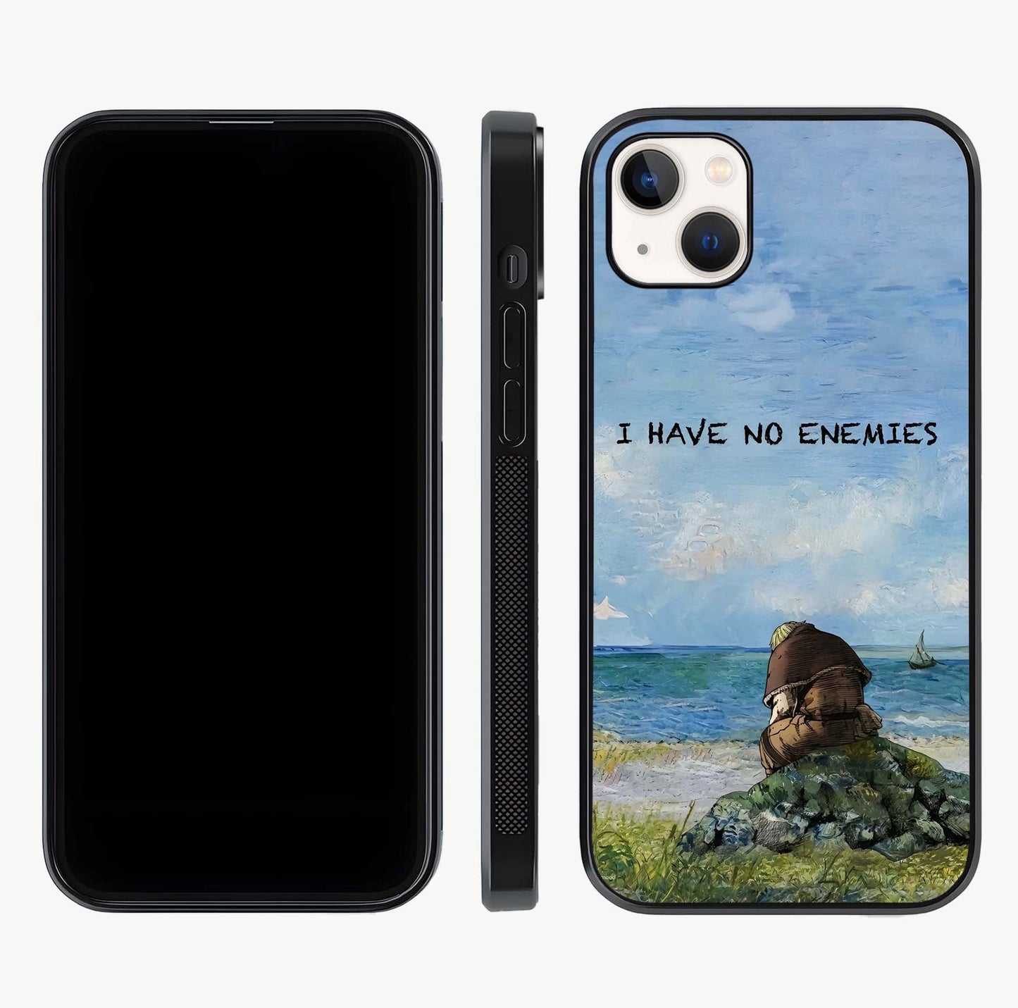 Peace Beyond War Glass Case displayed upright for full design visibility and premium finish.