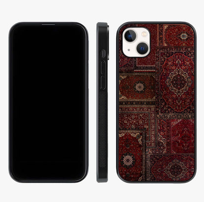 Persian Velvet Tale Glass Case displayed upright for full design visibility and premium finish.