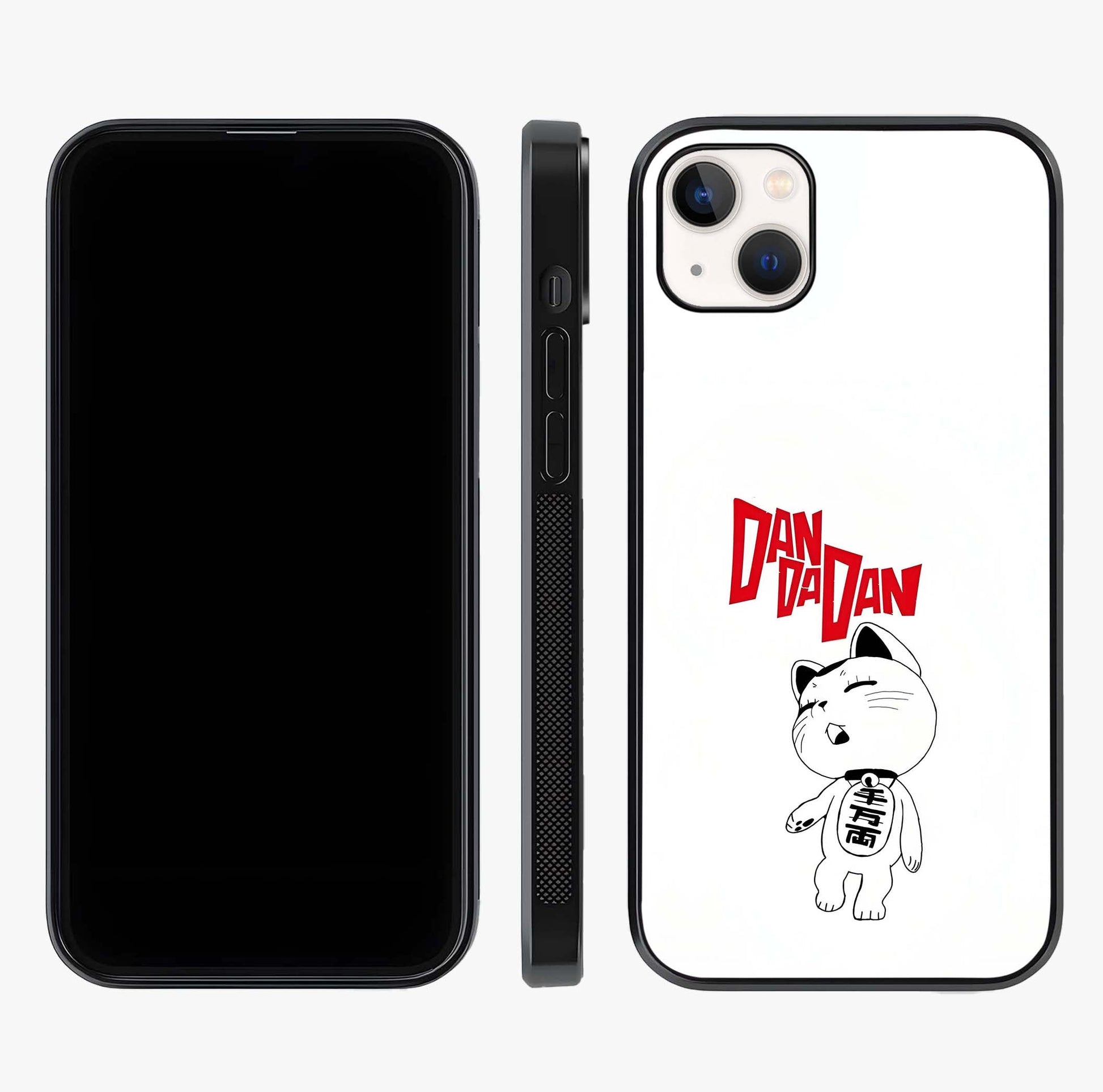 Playful Spirit Charm Glass Case displayed upright for full design visibility and premium finish.