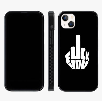 Rebel Mode On Glass Case displayed upright for full design visibility and premium finish.
