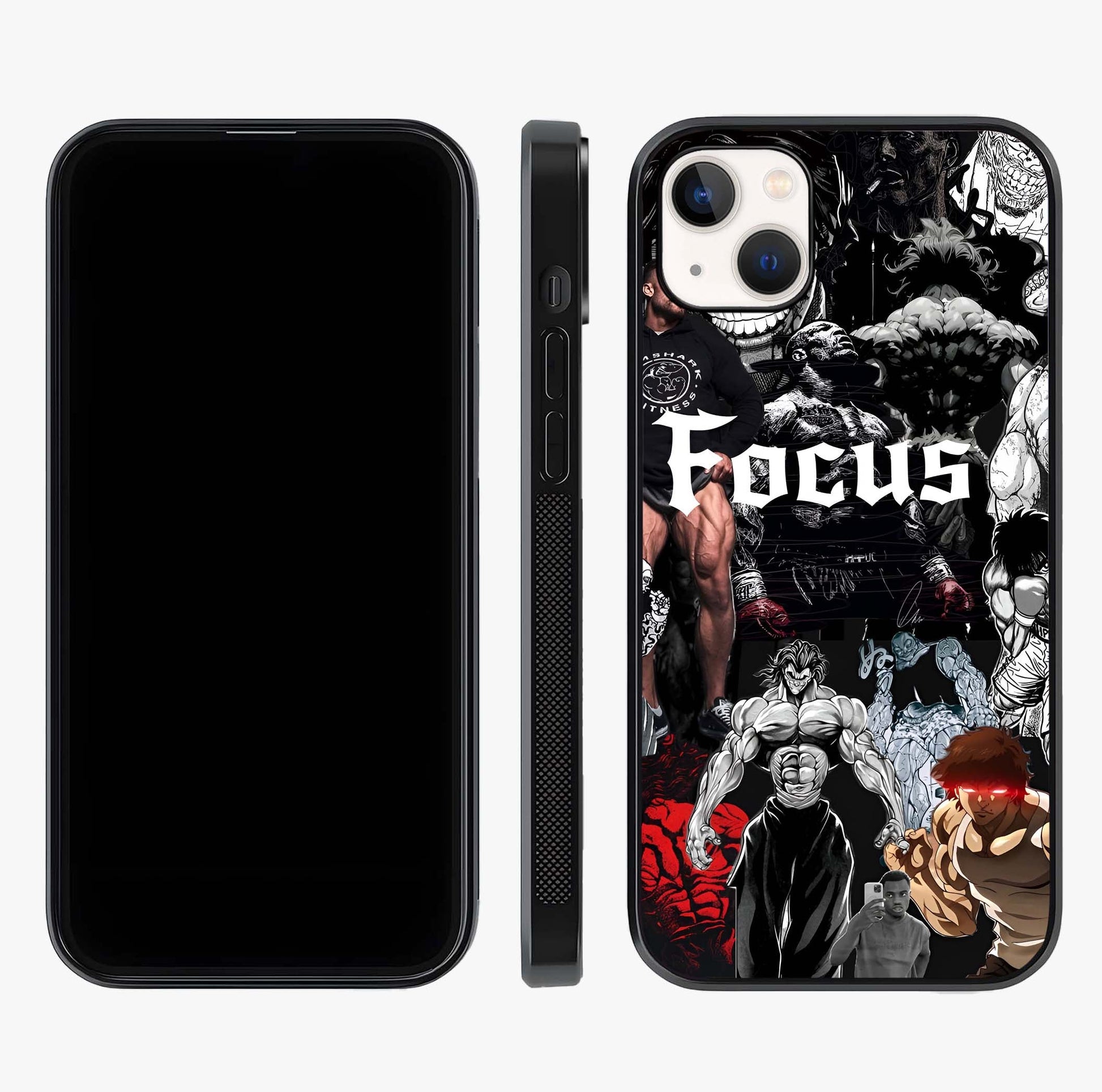 Relentless Power Focus Glass Case displayed upright for full design visibility and premium finish.