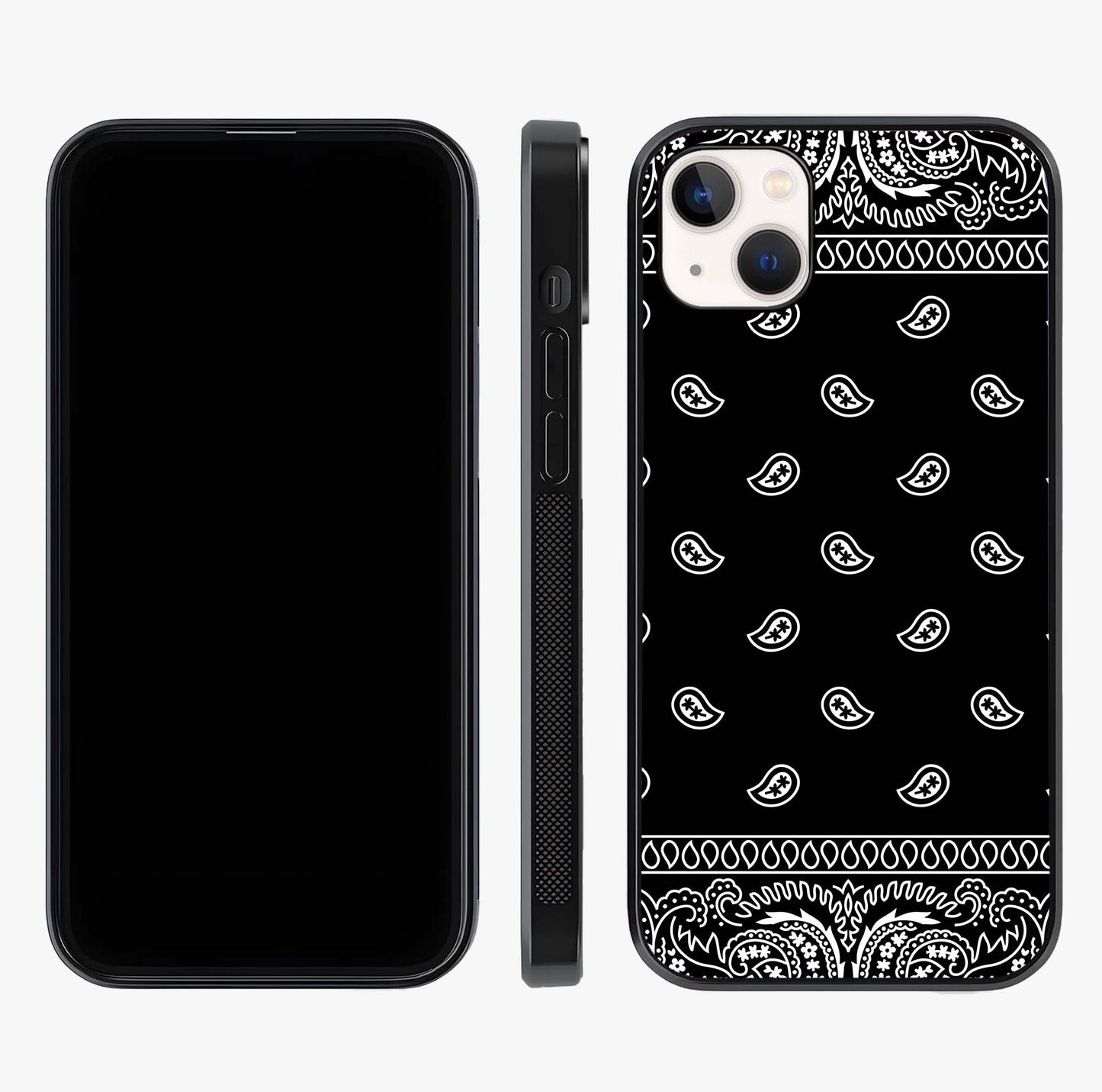 Retro Rebel Threads Glass Case displayed upright for full design visibility and premium finish.