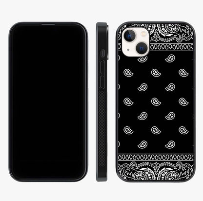 Retro Rebel Threads Glass Case displayed upright for full design visibility and premium finish.