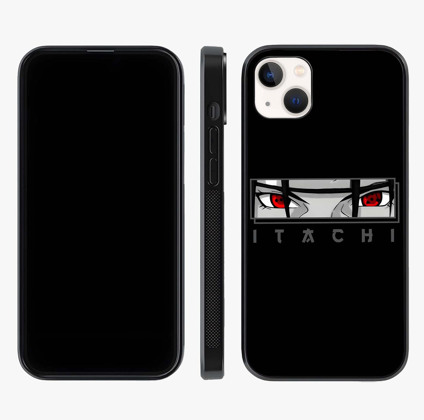 Scarlet Gaze Dominance Glass Case displayed upright for full design visibility and premium finish.