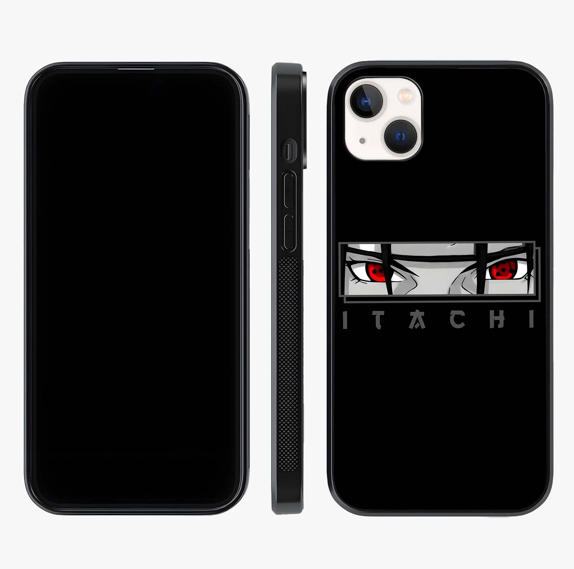 Scarlet Gaze Dominance Glass Case displayed upright for full design visibility and premium finish.