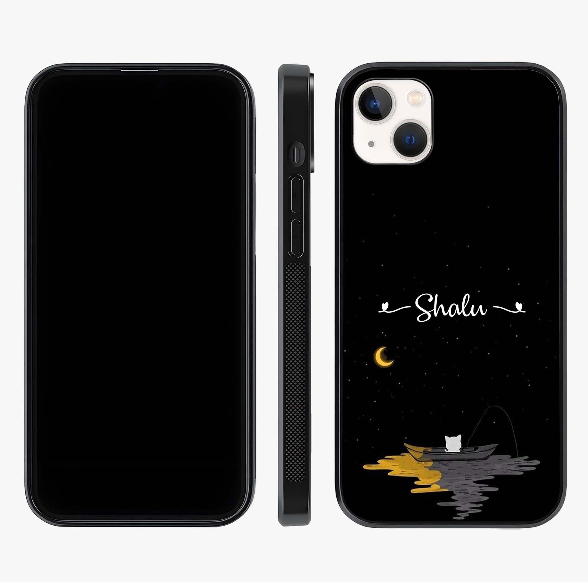 Silent Night Row Glass Case displayed upright for full design visibility and premium finish.