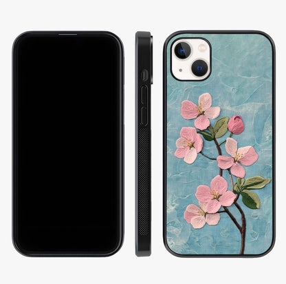 Threaded Blossom Breeze Glass Case displayed upright for full design visibility and premium finish.