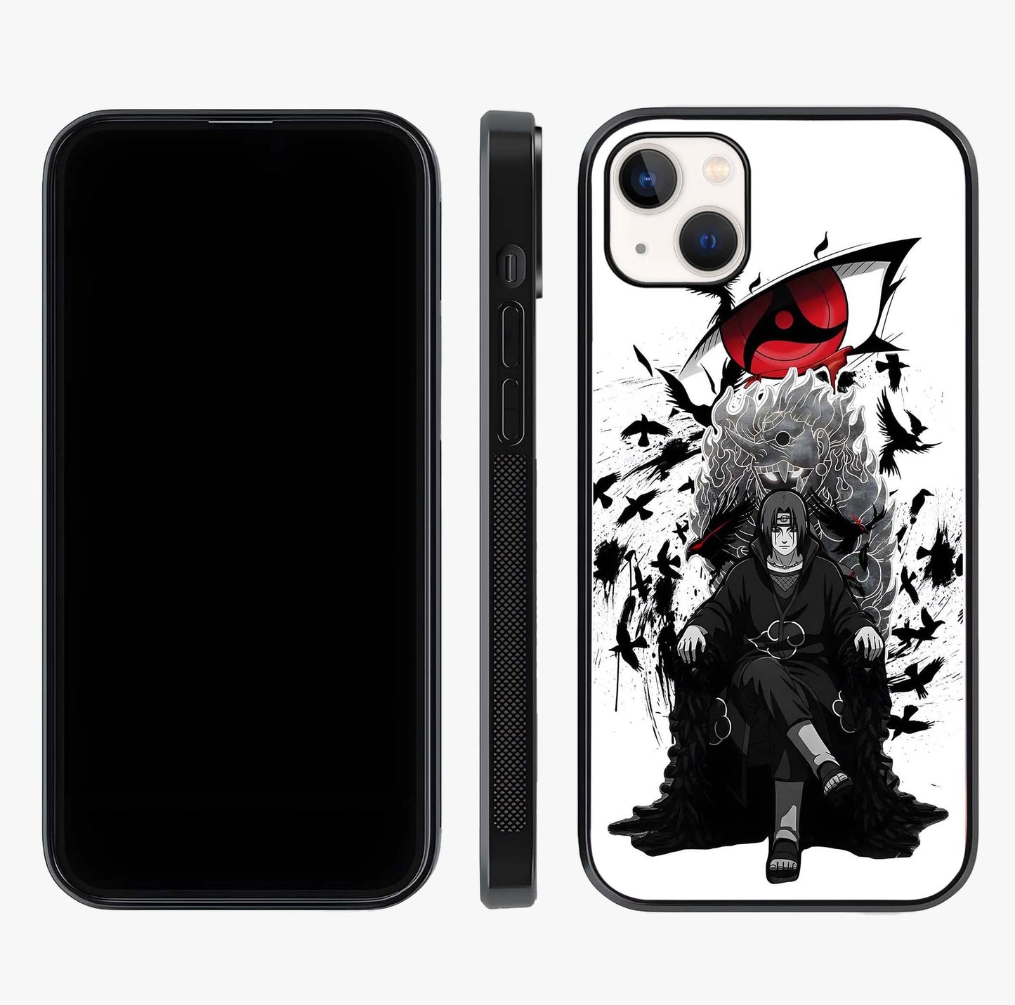 Uchiha Shadow Throne Glass Case displayed upright for full design visibility and premium finish.