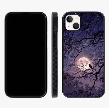 Whispering Moon Silence Glass Case displayed upright for full design visibility and premium finish.