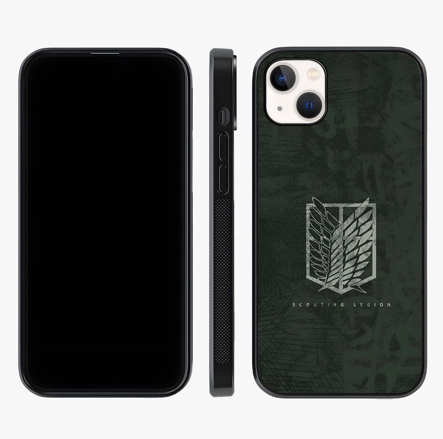 Wings Of Freedom Glass Case displayed upright for full design visibility and premium finish.
