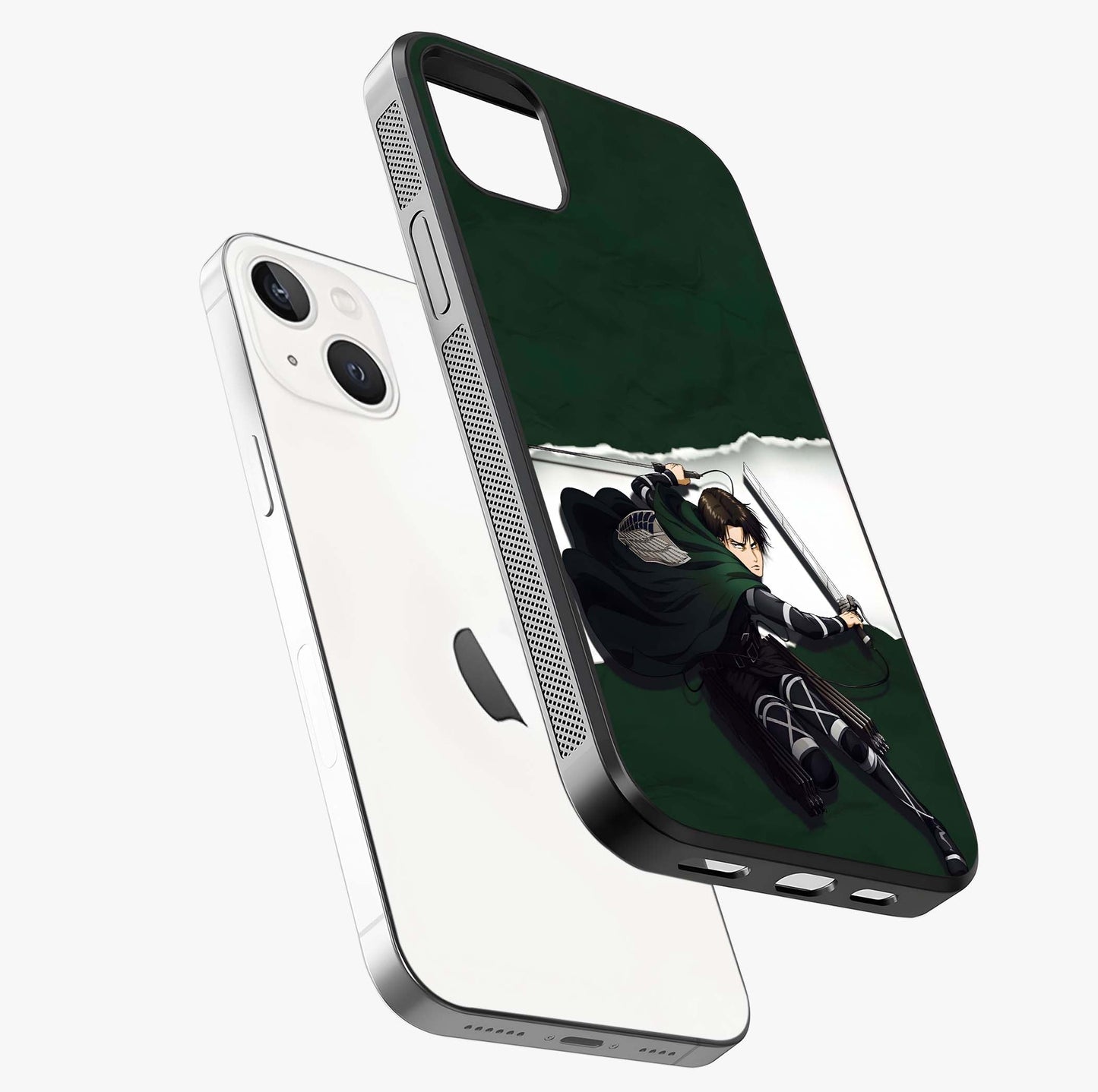 Emerald War Vanguard Glass Case laid diagonally highlighting side profile, edges and glossy glass shine.