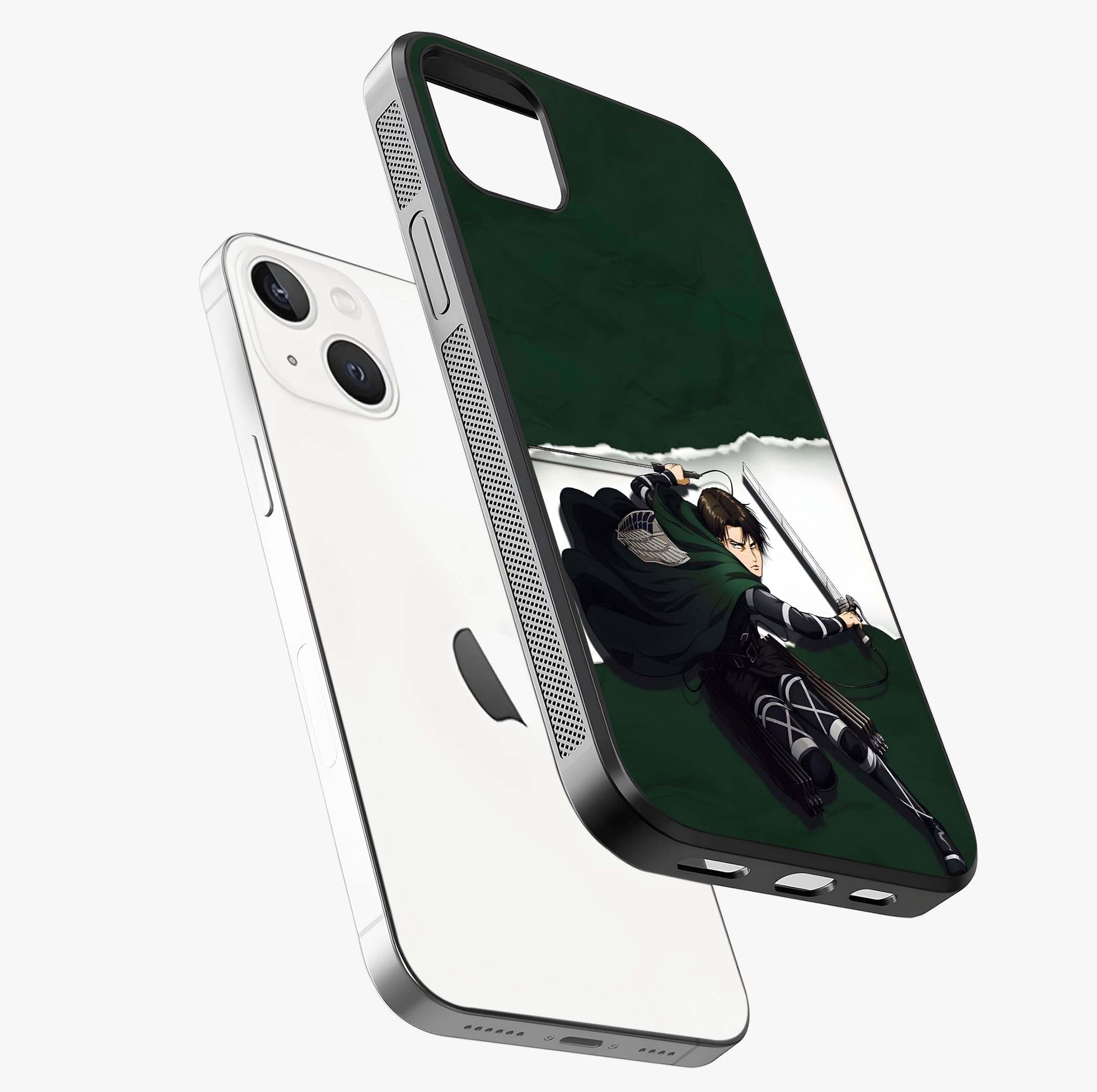 Emerald War Vanguard Glass Case laid diagonally highlighting side profile, edges and glossy glass shine.