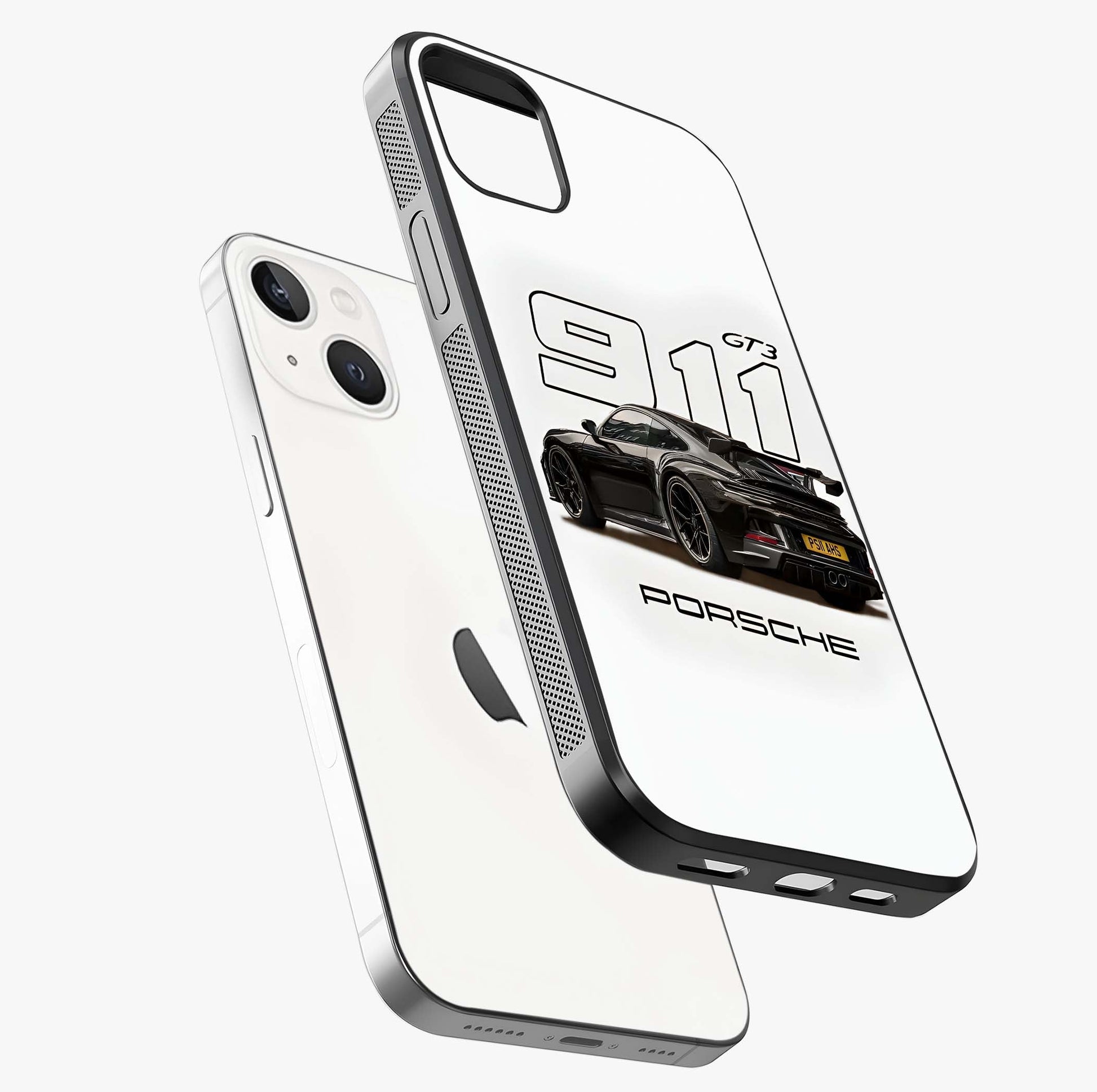 Turbo Legacy Icon Glass Case laid diagonally highlighting side profile, edges and glossy glass shine.