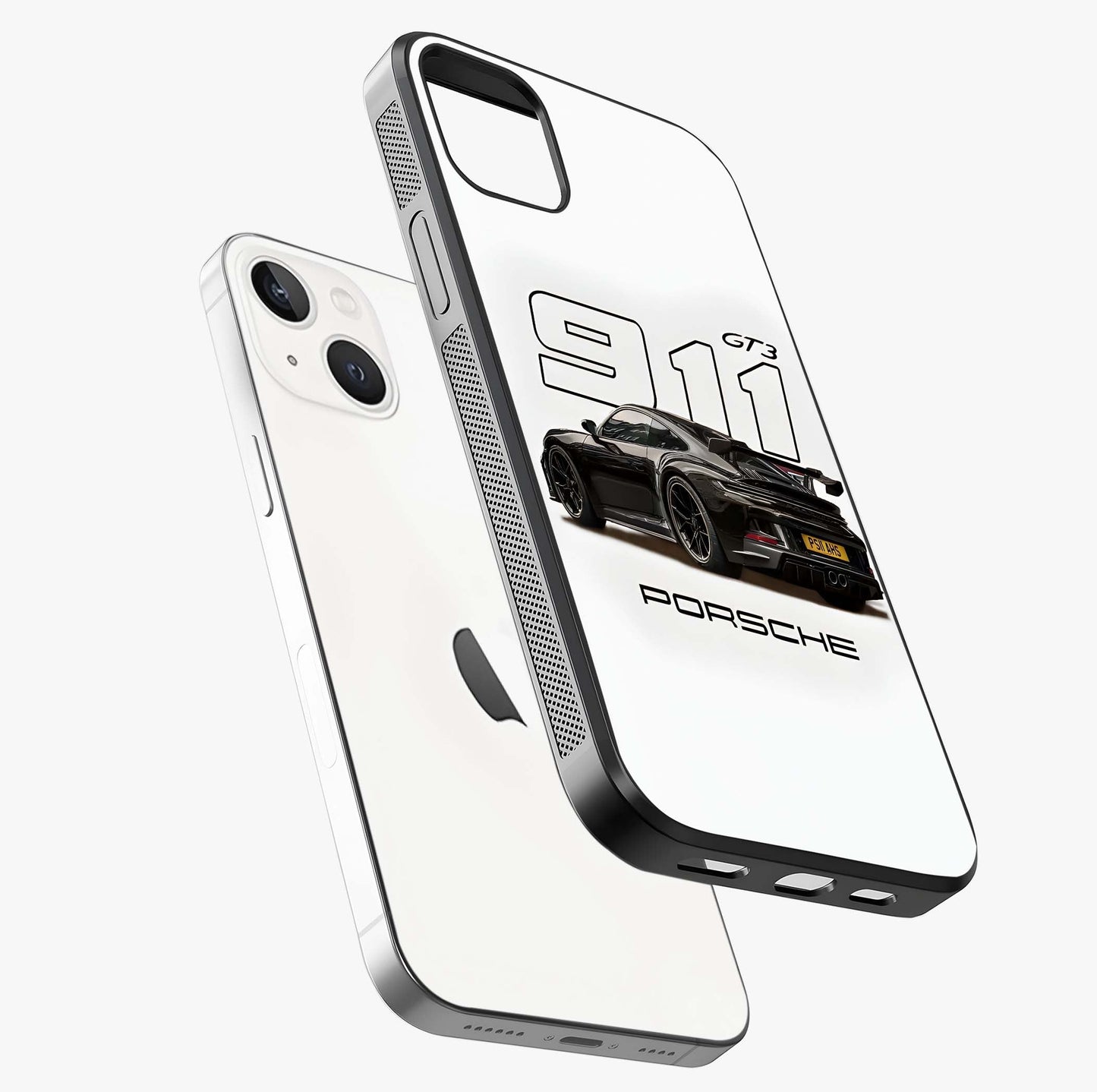 Turbo Legacy Icon Glass Case laid diagonally highlighting side profile, edges and glossy glass shine.