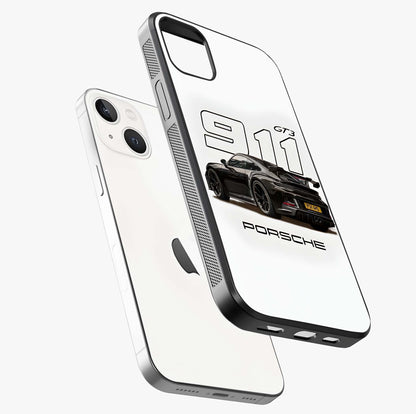 Turbo Legacy Icon Glass Case laid diagonally highlighting side profile, edges and glossy glass shine.