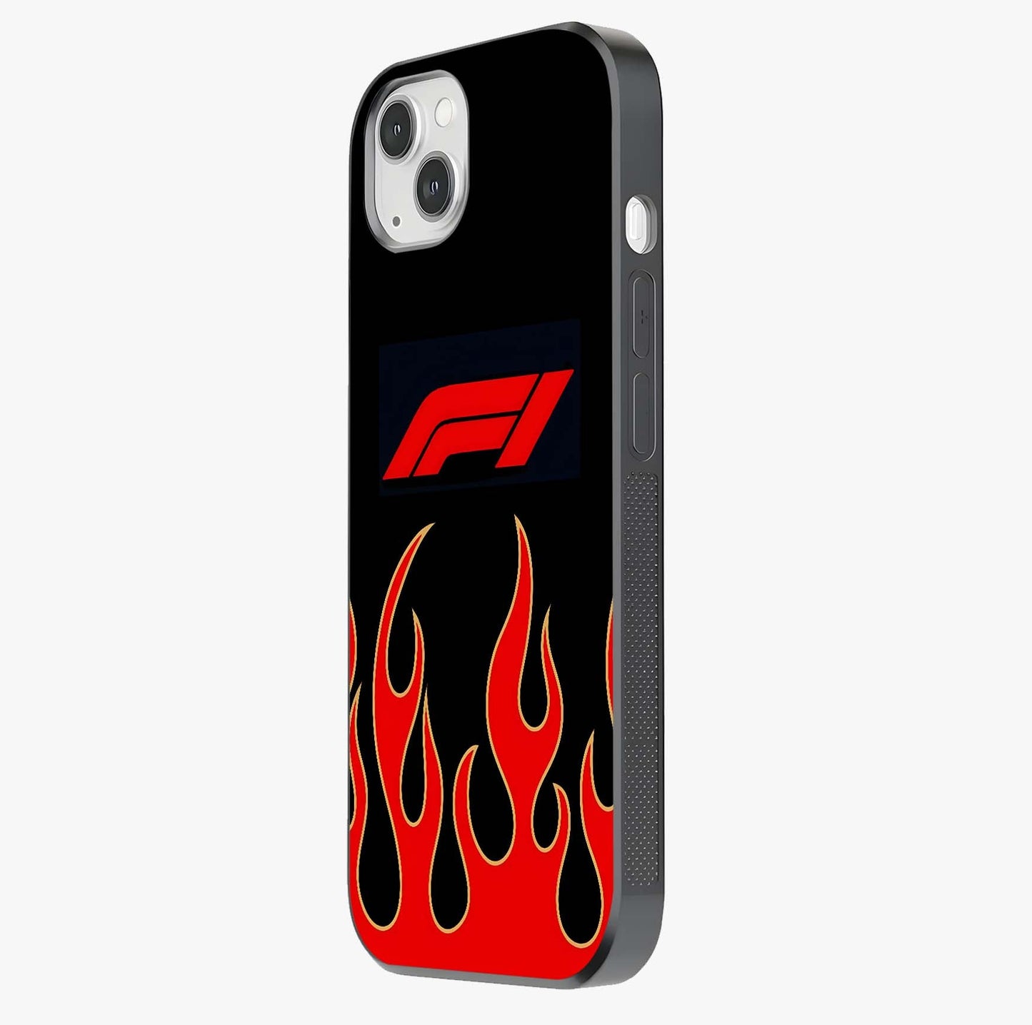 Fire F11 Glass Case photographed in natural light showing reflective finish and design depth.