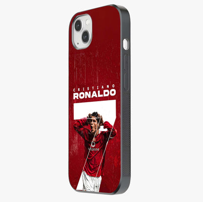 Goal Celebration Legacy Glass Case photographed in natural light showing reflective finish and design depth.